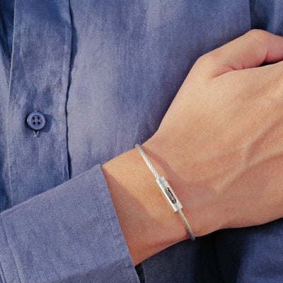 nouveauté : câble argent perforé
